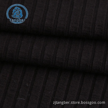 2x2 cotton knit rib trim fabric for garment